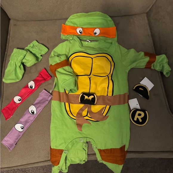Green Ninja Turtle baby  Costume - Picture 1 of 1
